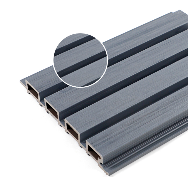 Co-Extrusion Version Exterior WPC Fluted Panel